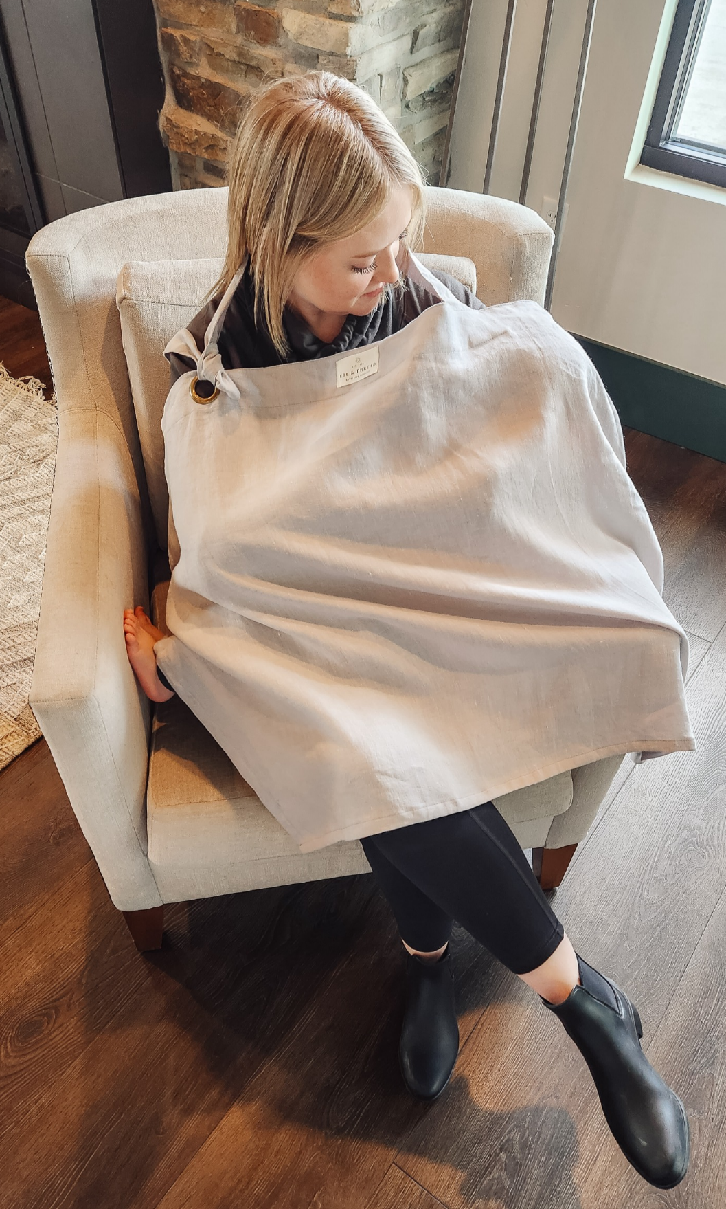 Linen Nursing Cover