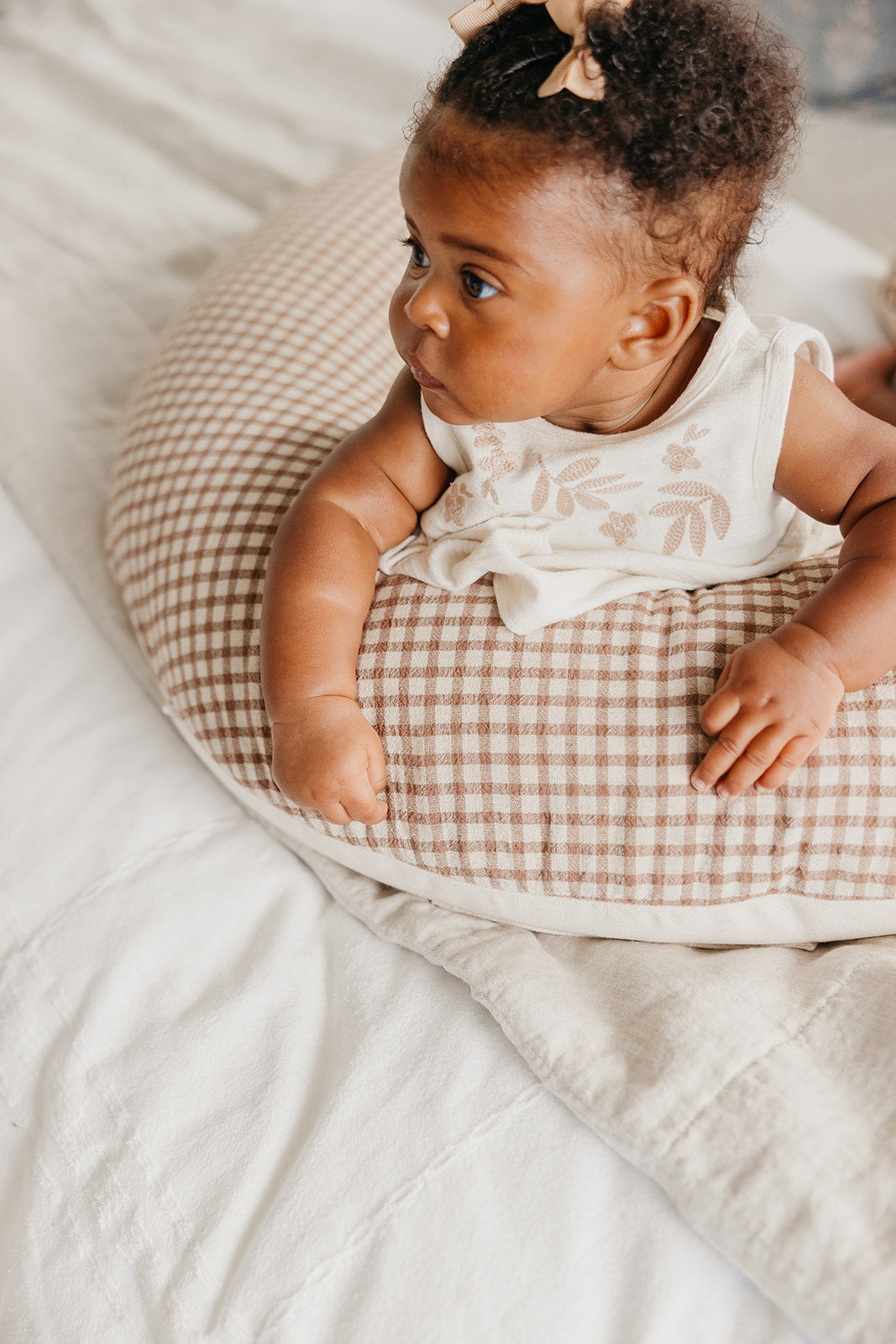 Uppi Nursing Pillow w/ Teddy Graham Cover