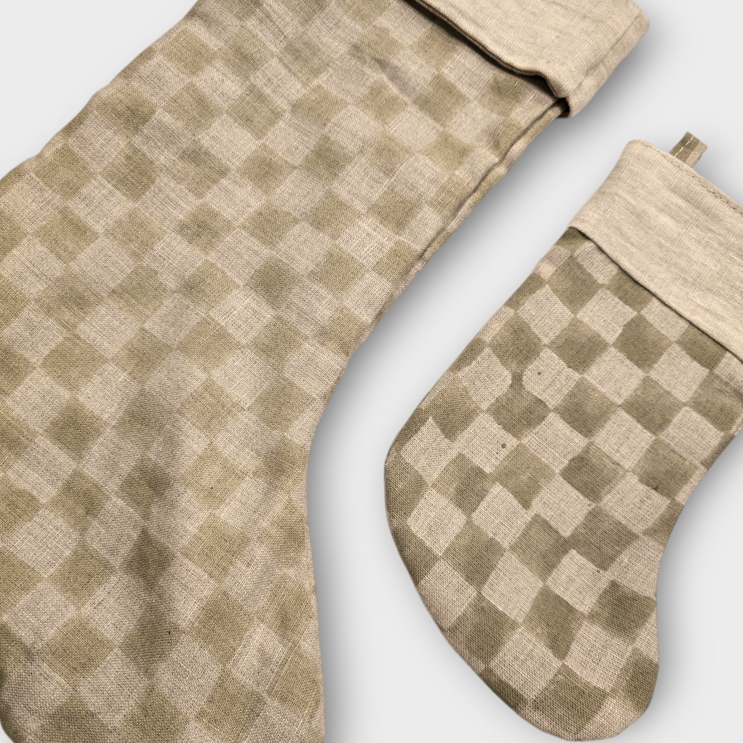 Block Checkered Stocking Sage
