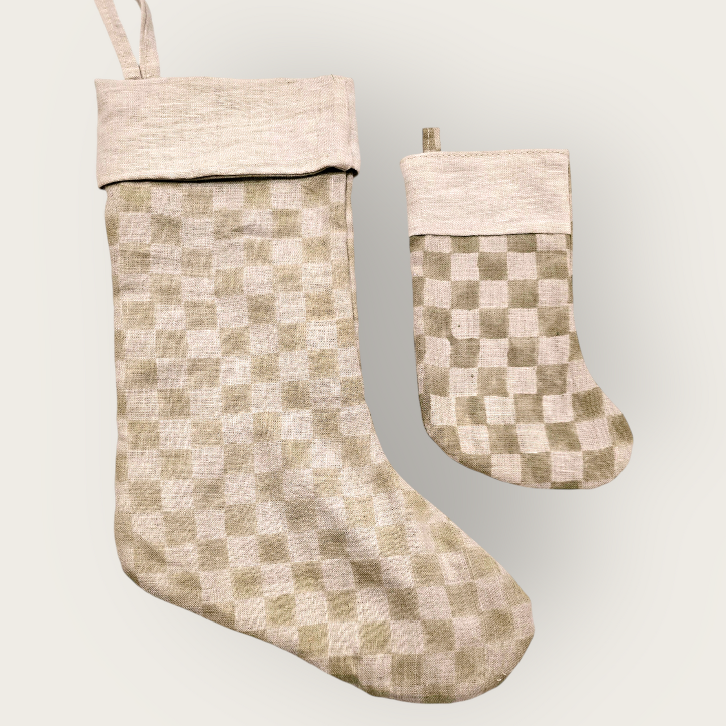 Block Checkered Stocking Sage