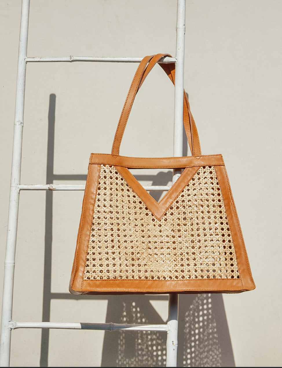 Isa Rattan Tote