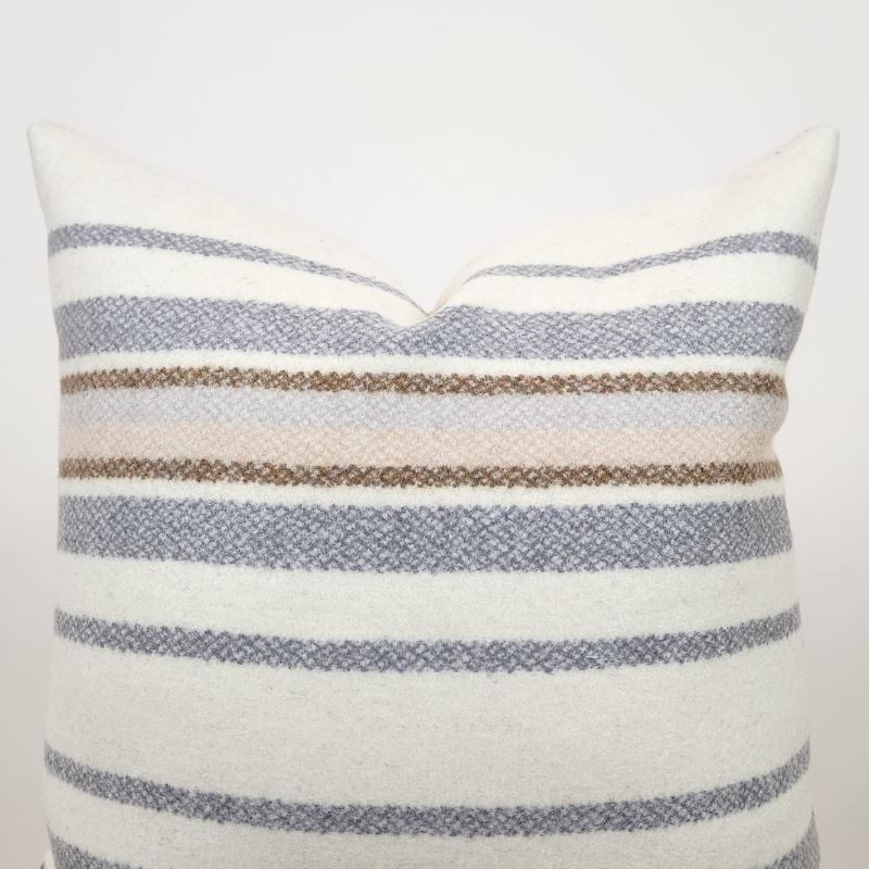 Woven Cotton Cozy Wool Pillow - Ebb and Thread