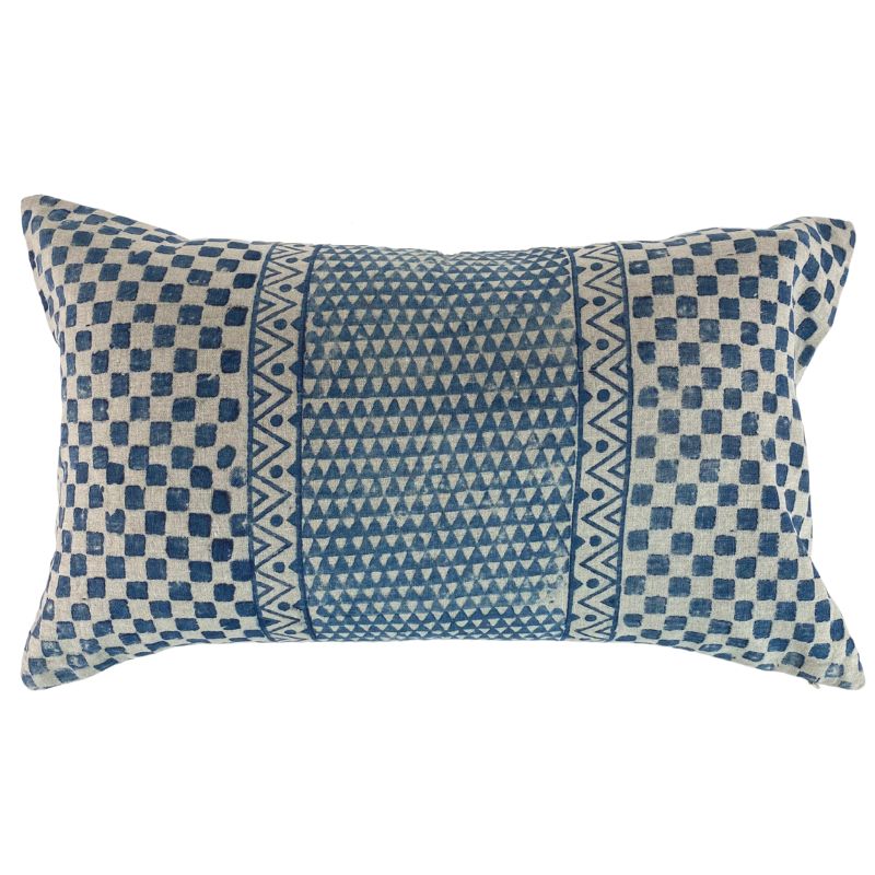 Indigo Lumbar Neela Pillow - Ebb and Thread