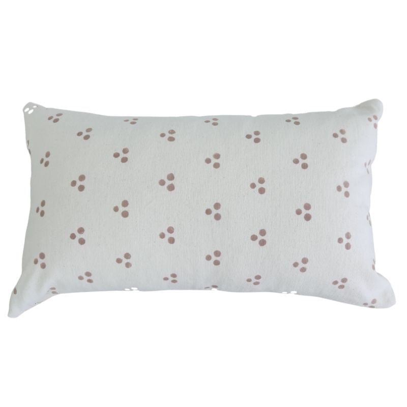 Hand Block Lumbar Blush Fleck Pillow - Ebb and Thread