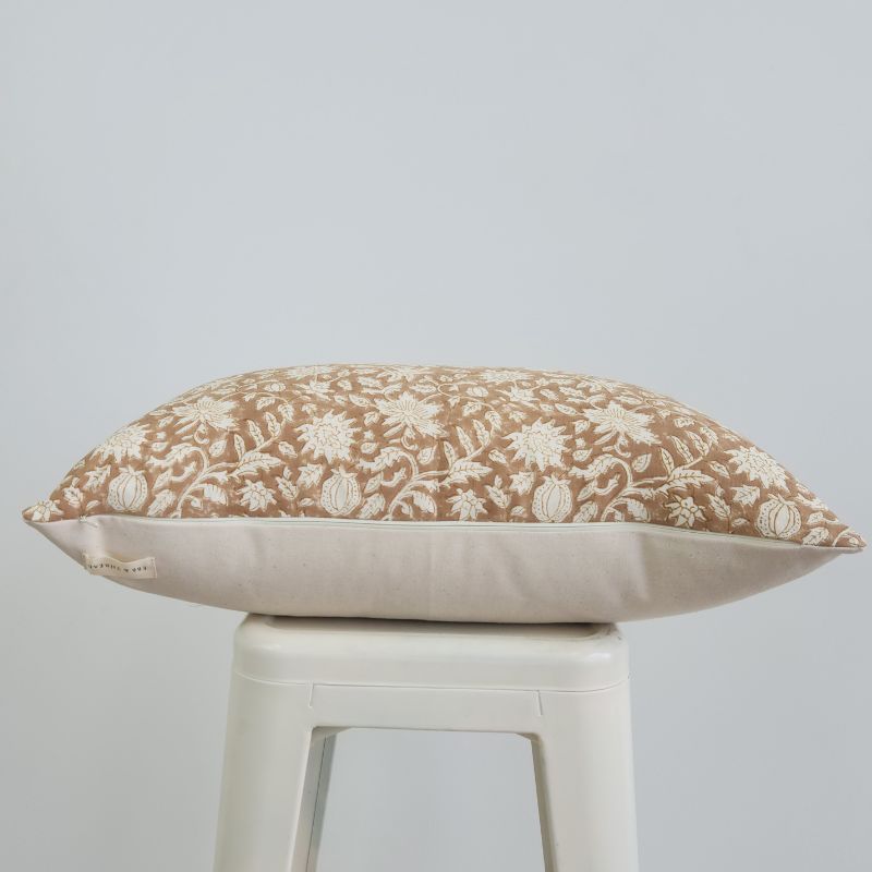 Hand Block Lumbar Woodland Nude Pillow - Ebb and Thread