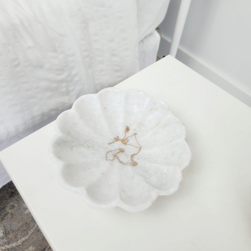 Marble Flower Dish - Ebb and Thread