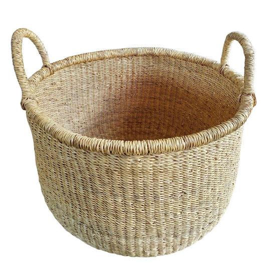Handwoven Bolga Floor Basket - Ebb and Thread