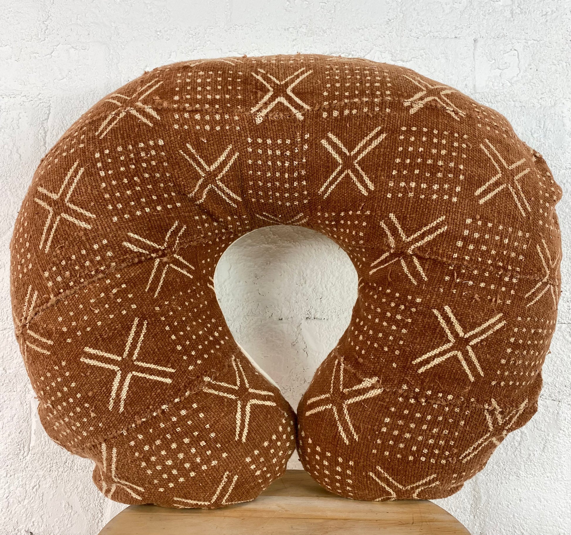 Mud Cloth Nursing Pillow Cover Rust - Ebb and Thread