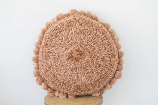 Salta Pom Pom 20" Pillow in Amber - Ebb and Thread