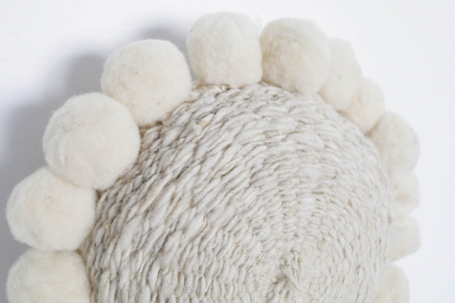 Salta Pom Pom Mini Pillow in Natural - Ebb and Thread