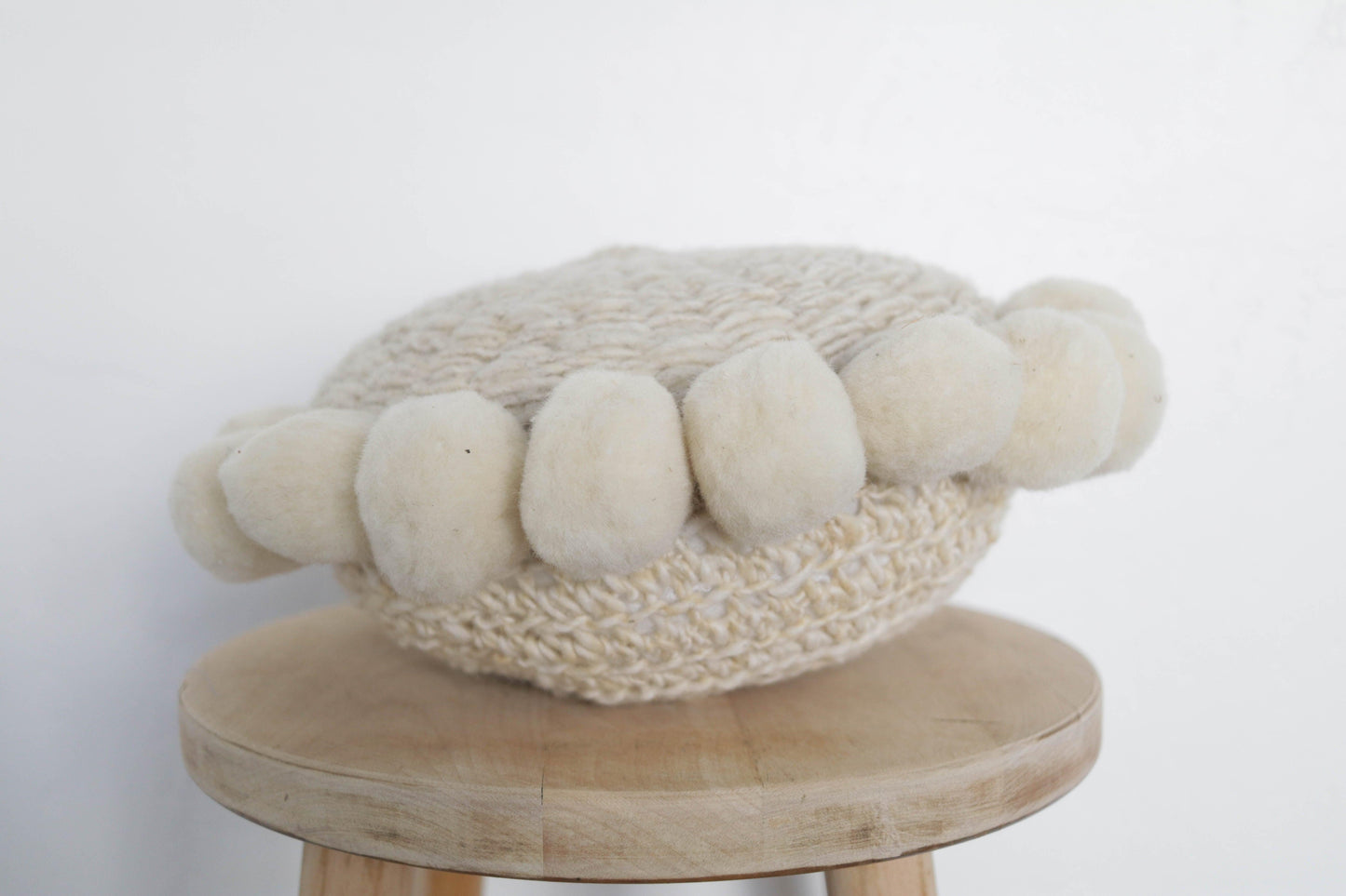 Salta Pom Pom Mini Pillow in Natural - Ebb and Thread