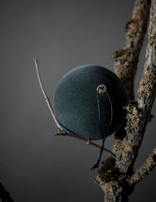 velvety, pine green small
