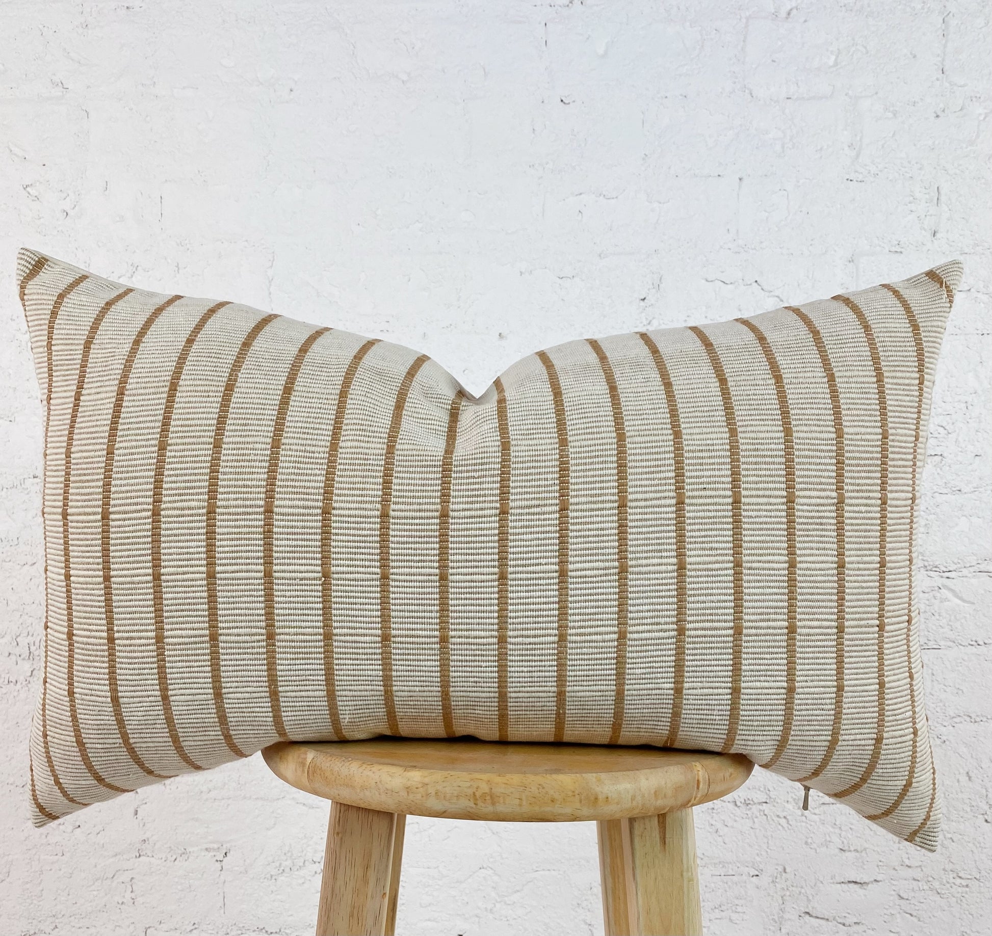 Woven Cotton Lumbar Petra Pillow - Ebb and Thread