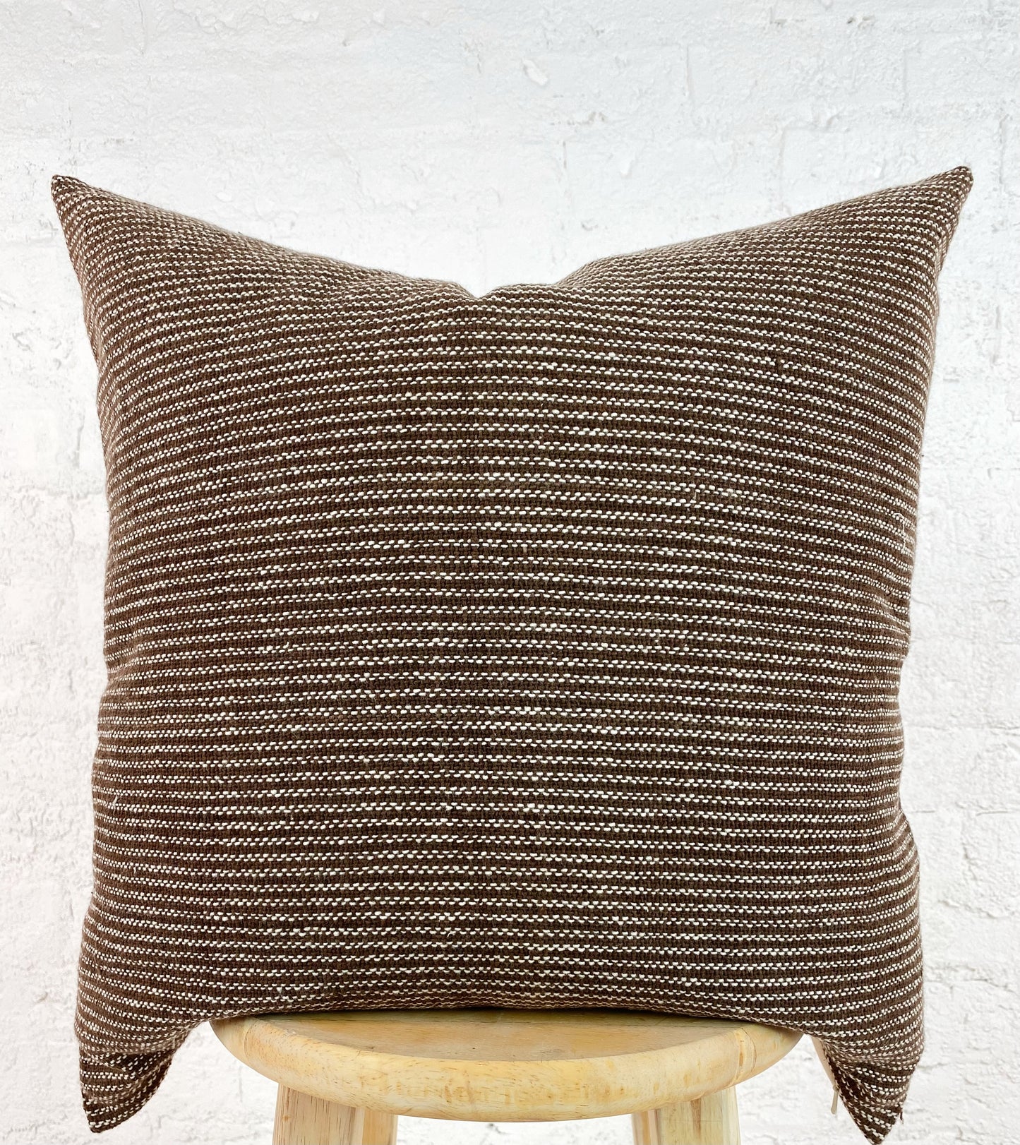 Woven Cotton Ebany Pillow - Ebb and Thread