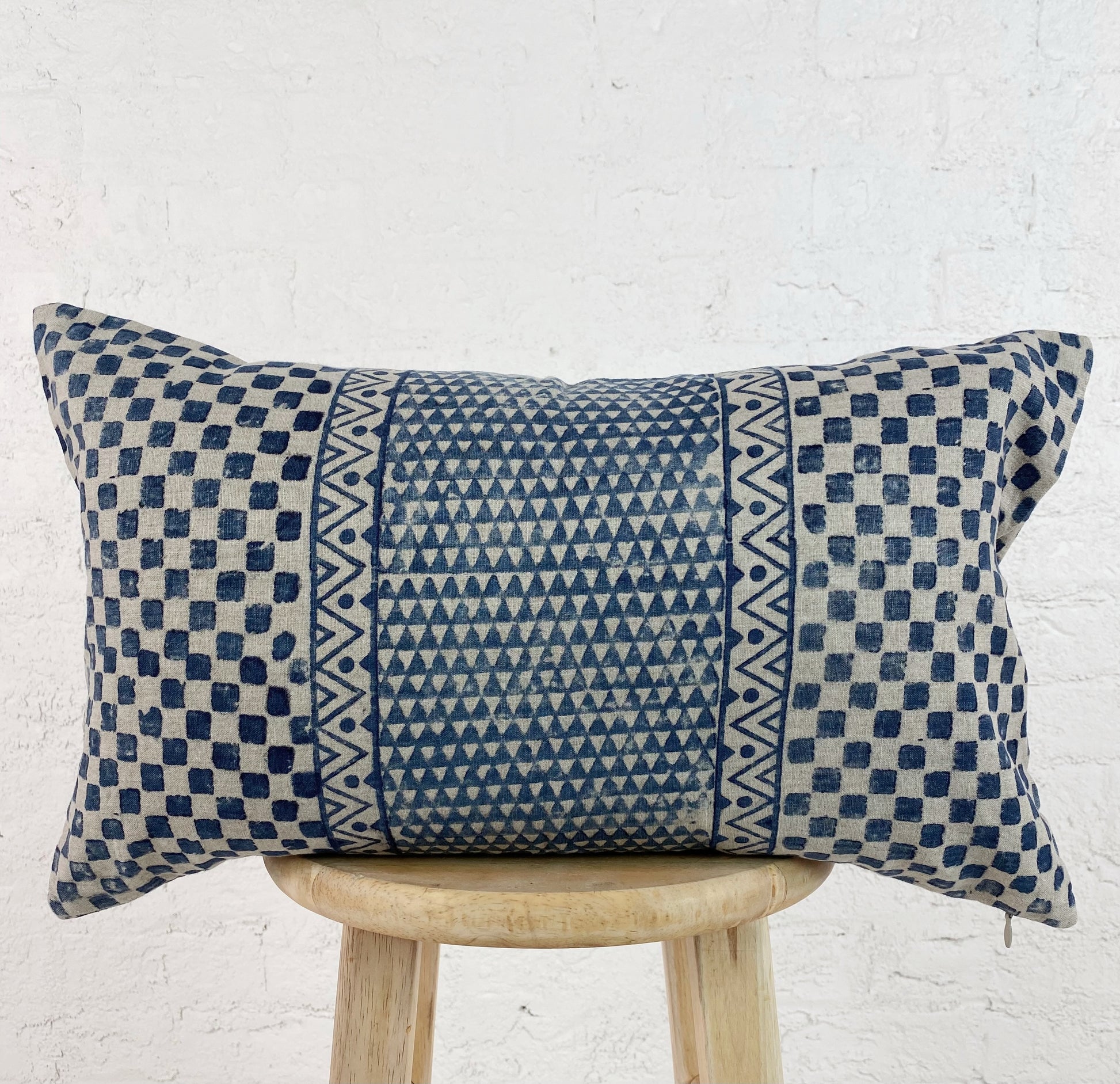 Indigo Lumbar Neela Pillow - Ebb and Thread