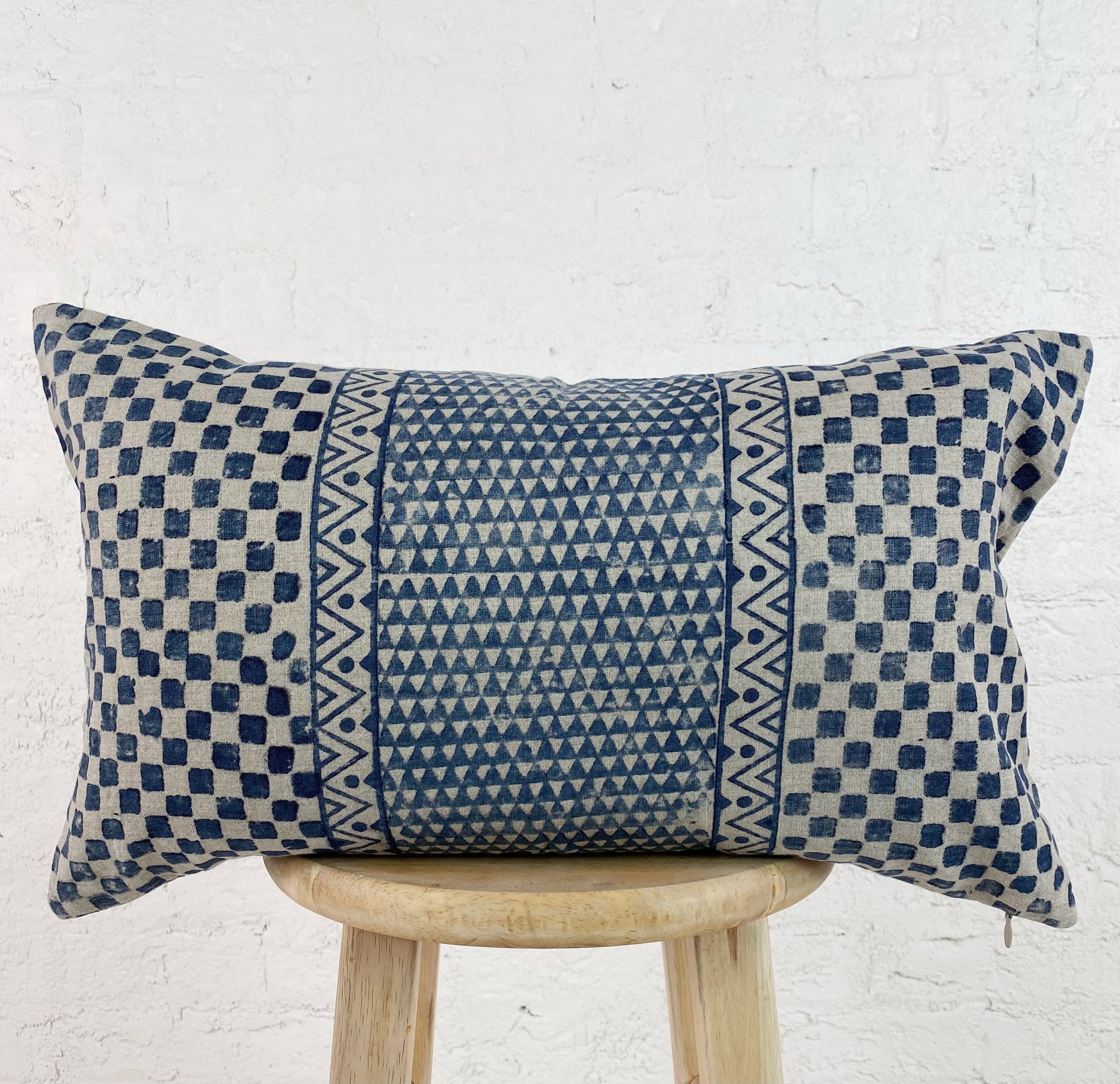 Indigo Lumbar Neela Pillow - Ebb and Thread