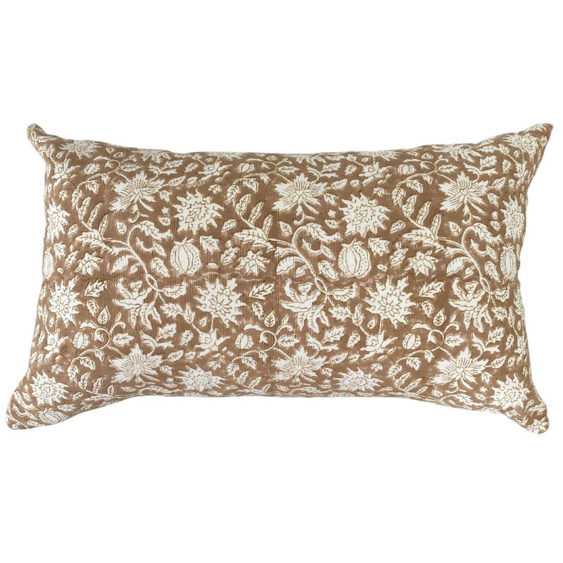 Hand Block Lumbar Woodland Nude Pillow - Ebb and Thread