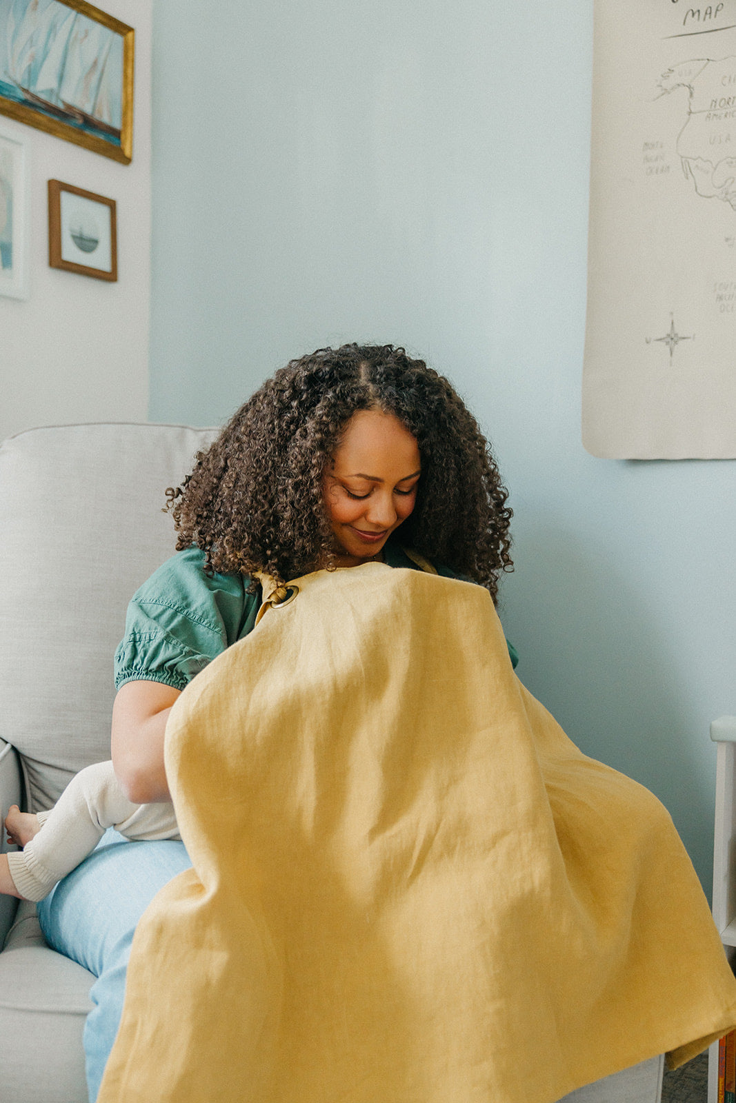 Linen Nursing Cover