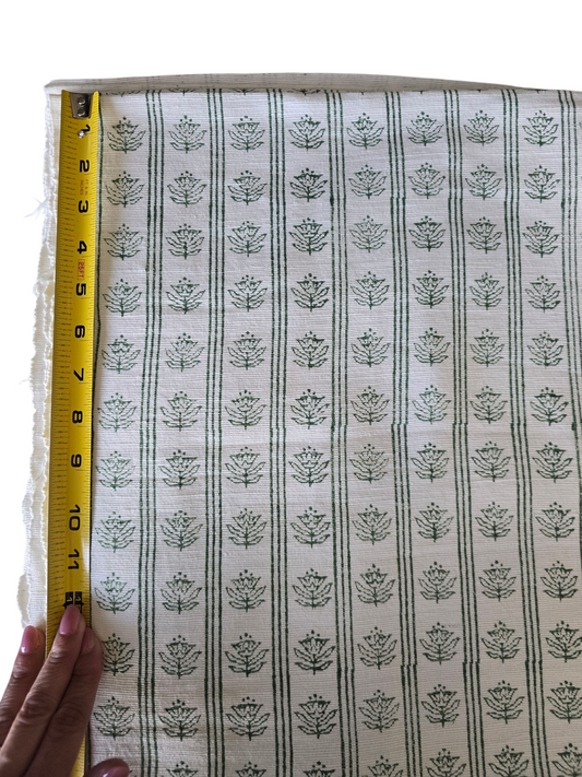 Wild Magnolia in Elm Green Fabric