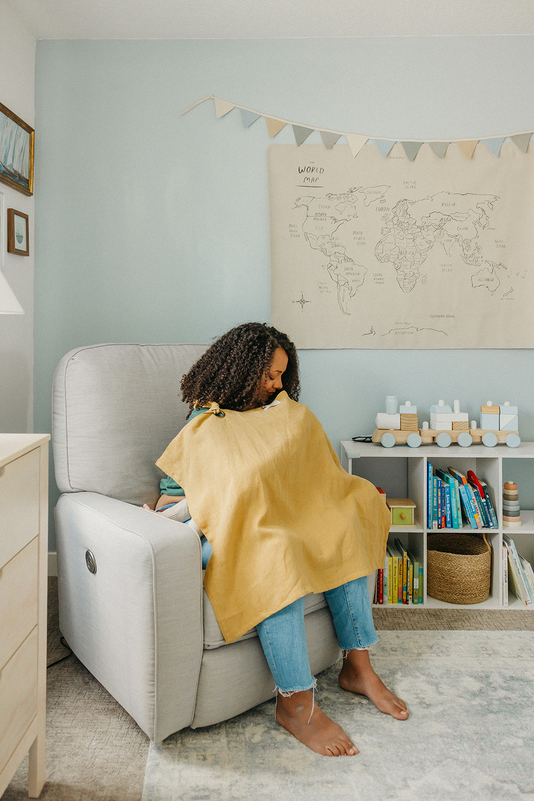 Linen Nursing Cover