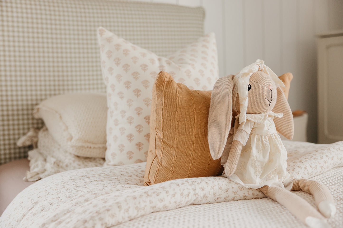 Woven Cotton Yellow Winnie Pillow