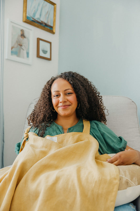 Linen Nursing Cover