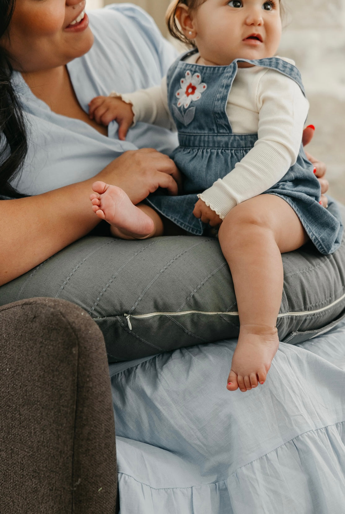 Uppi Nursing Pillow w/ Benjamin More Blue