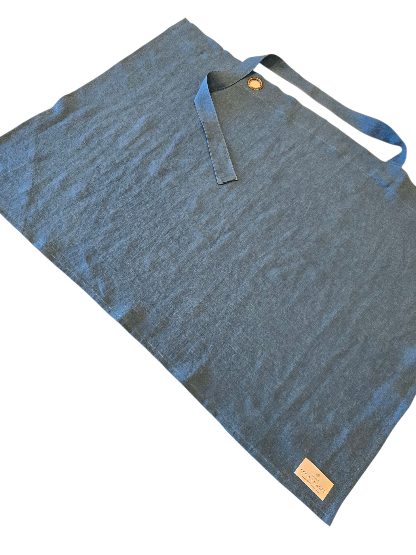 Linen Nursing Cover Luxe in Soothing Sea Blue