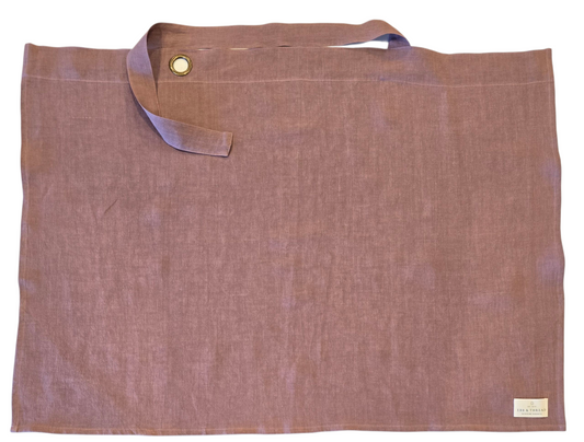 Linen Nursing Cover Luxe in Pink Peony