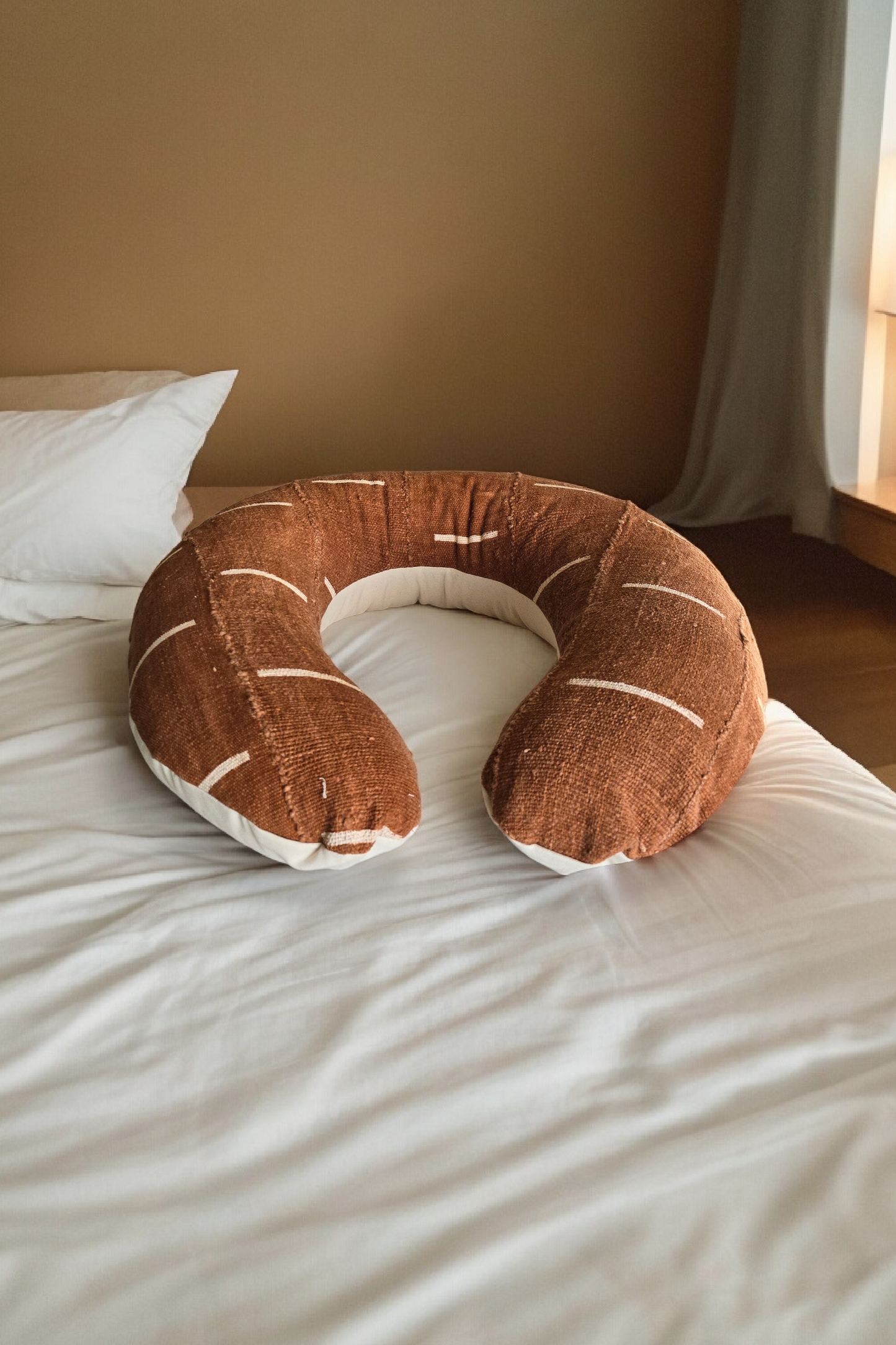 Uppi Nursing Pillow w/ Brown Mudcloth