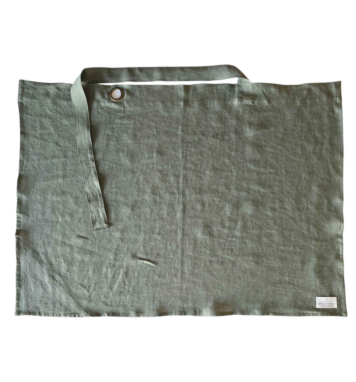 Linen Nursing Cover Luxe in Olive You Green