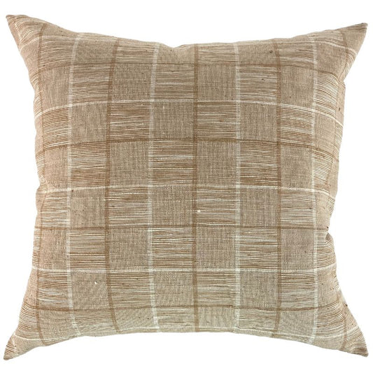Woven Cotton Khara Mel Plaid Pillow - Ebb and Thread