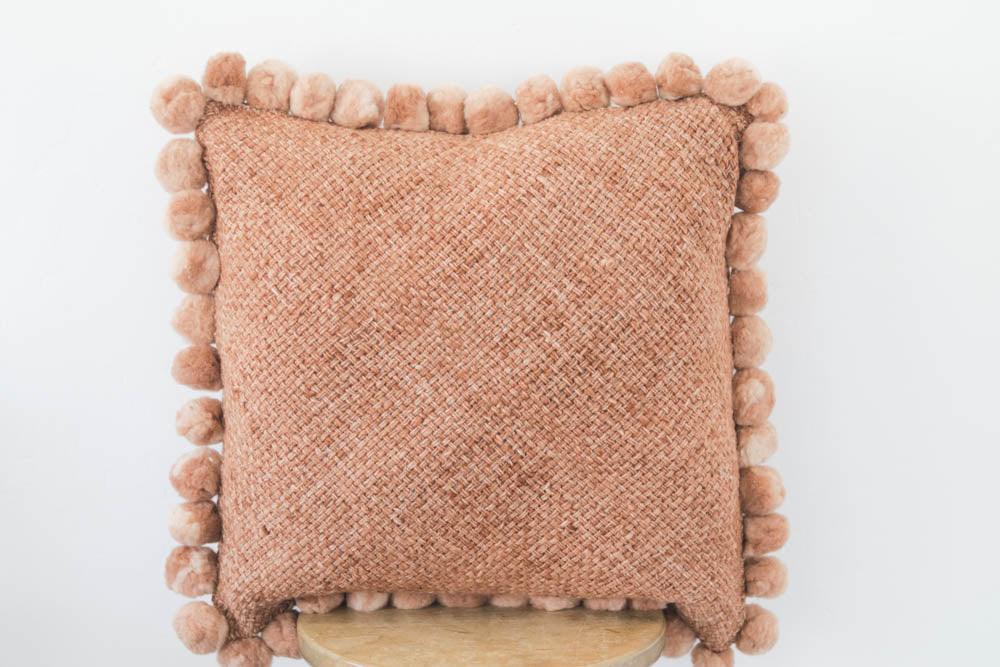 Salta Pom Pom 24" Pillow in Amber - Ebb and Thread