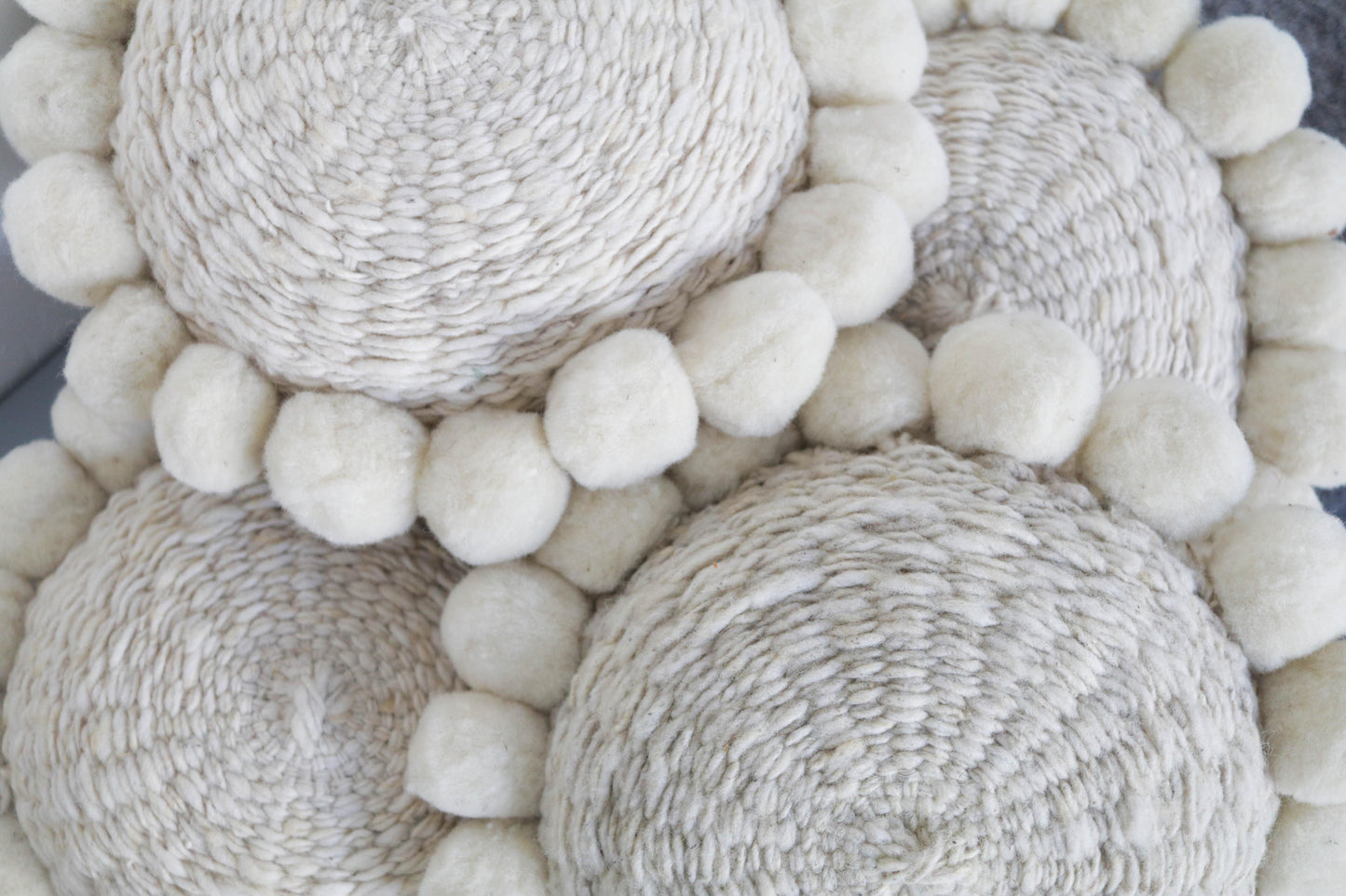 Salta Pom Pom Mini Pillow in Natural - Ebb and Thread
