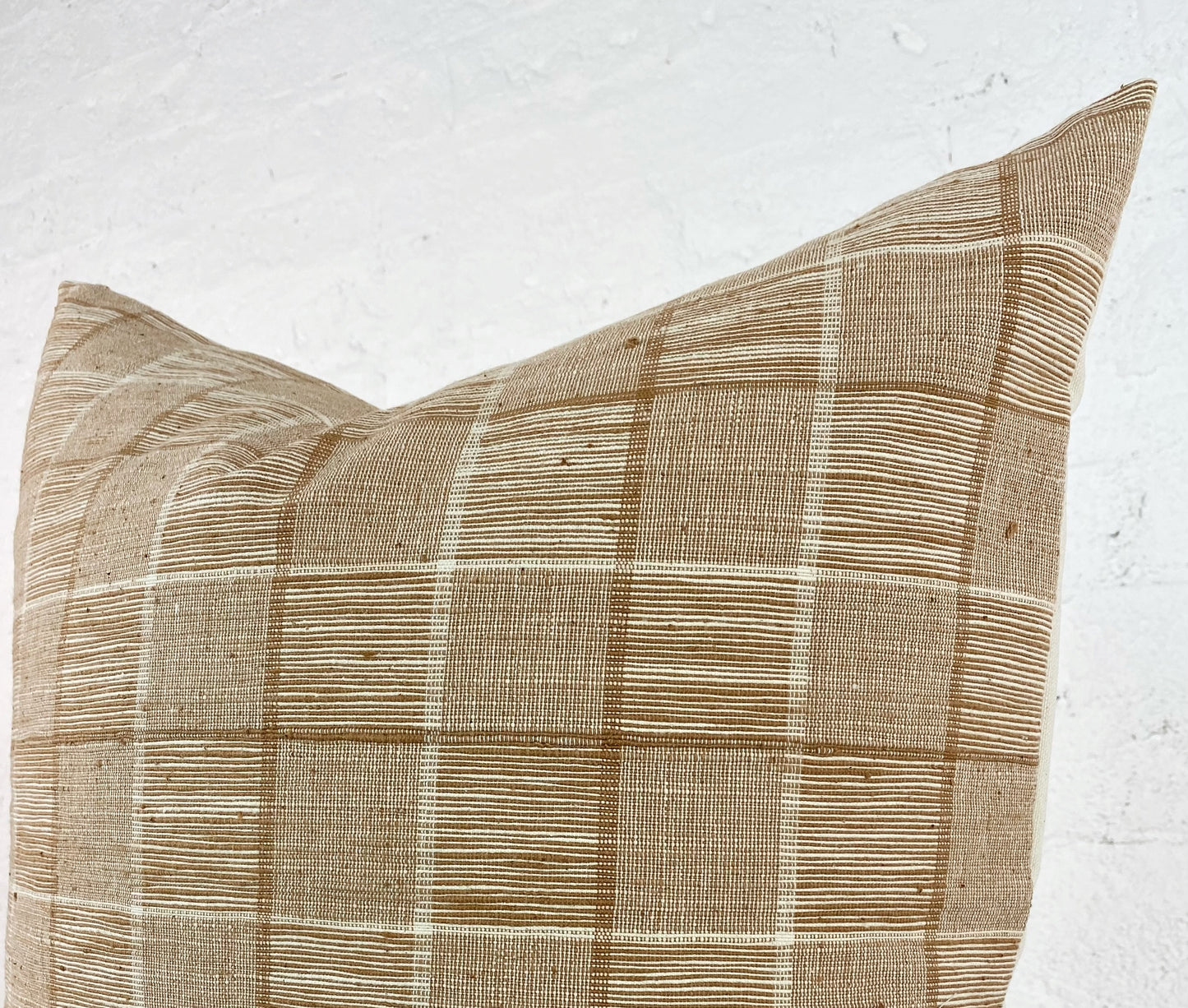 Woven Cotton Khara Mel Plaid Pillow - Ebb and Thread